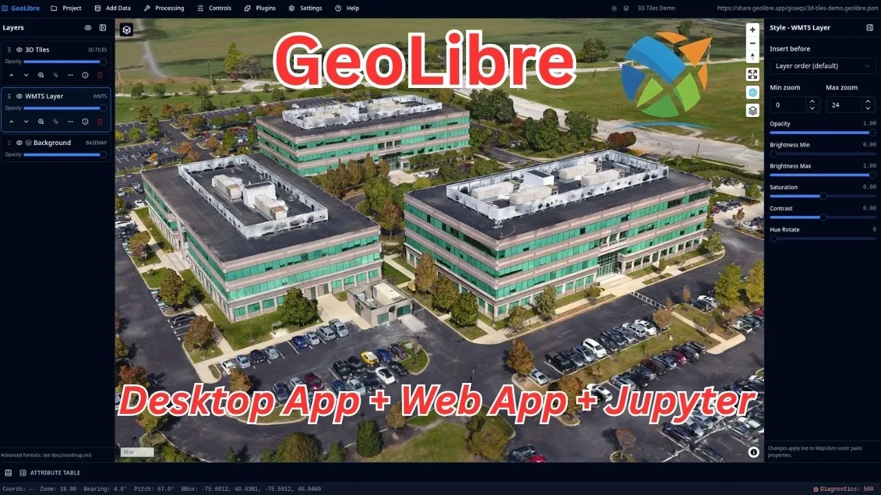 Screenshot: GeoLibre