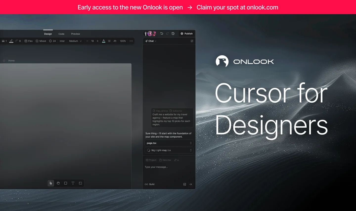 Screenshot: Onlook · OSS editor