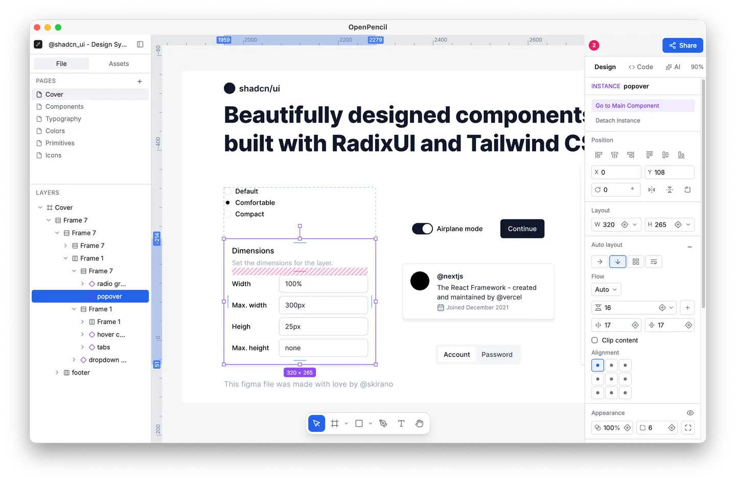 Screenshot: OpenPencil · open-pencil