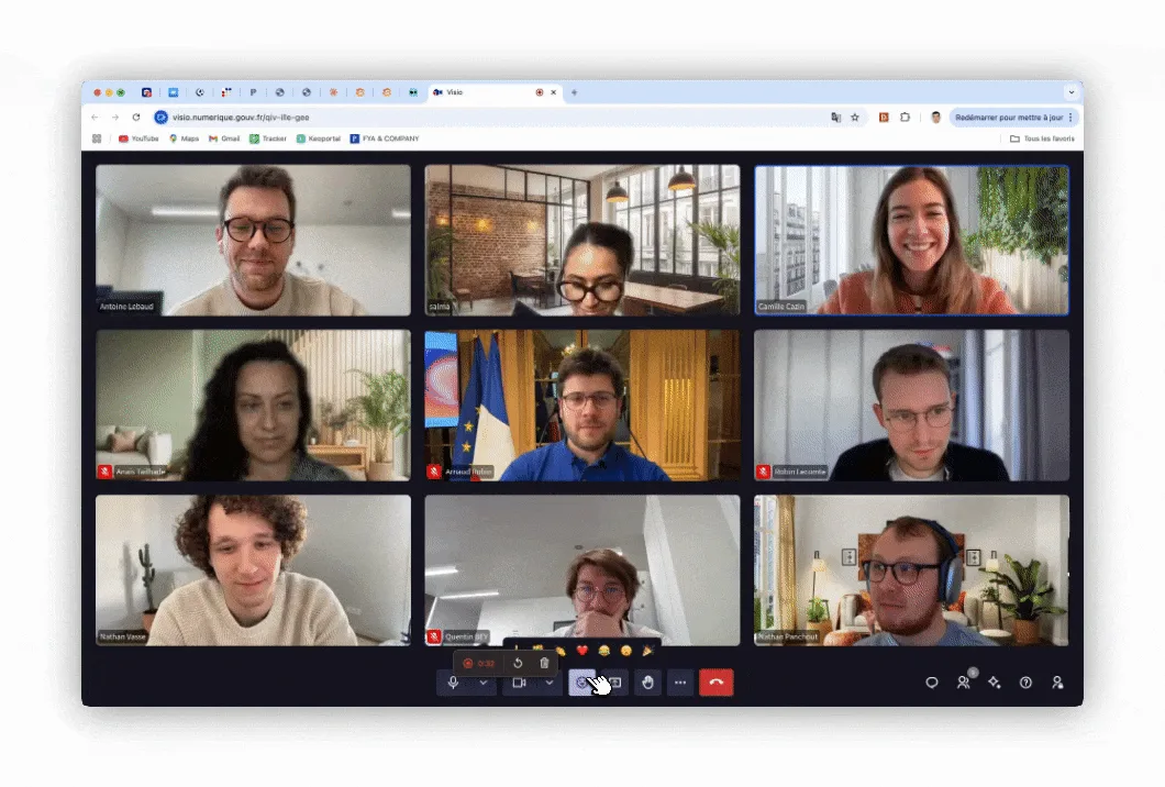 Screenshot: La Suite Meet / Visio